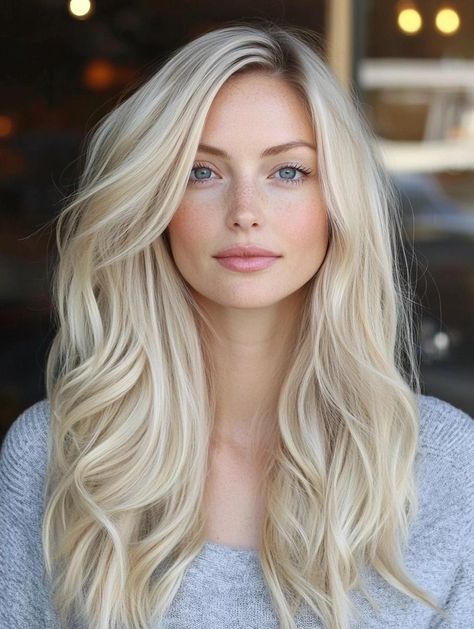 Fall Blonde Hair Color Ideas to Refresh Your Look Fall Makeup For Blondes Blue Eyes, Blonde Hair Inspiration Pale Skin, Pale Skin Light Blonde Hair, Best Fall Blonde Hair Color, Best Colors To Wear For Blonde Hair Blue Eyes, Amanda Seyfried Blonde, Single Color Blonde Hair, Light Butter Blonde Hair, Blonde Hair Color Ideas For Women Over 50