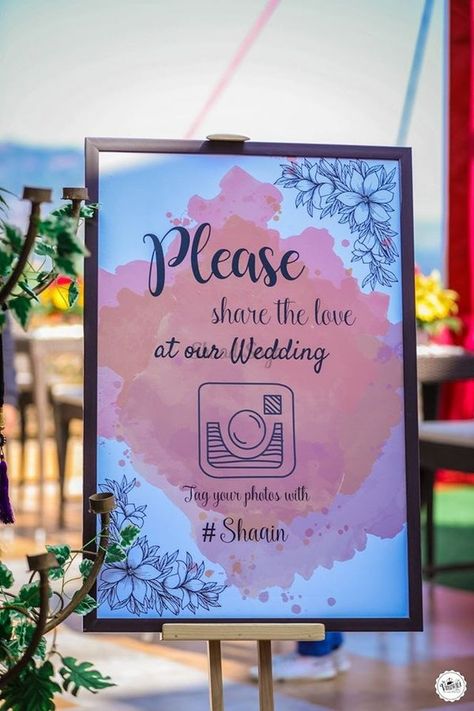 25+ Best Wedding Sign Board Ideas To Add A Personalised Touch! | ShaadiSaga Sign In Table Ideas, Wedding Sign In Table Ideas, Hill Station Wedding, Haldi Ceremony Ideas, Wedding Sign In Table, Wedding Makeup Indian, Sign Board Ideas, Wedding Sign Board, Sign In Table