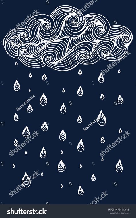 Wind Line Art, Cloud Zentangle, Zentangle Clouds, Cloud Line Drawing, Zentangle Sky, Rain Doodle, Zentangle Dangles, Doodle Clouds, Weather Doodles