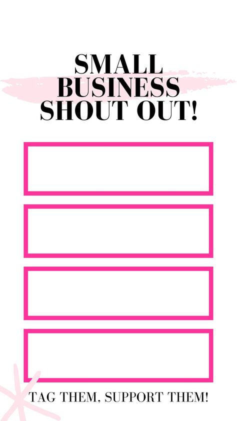 Preorder Posts Ideas, Instagram Shoutout Template, Small Business Shout Out, Small Business Instagram Story Template, Support Small Business Instagram Story, Shoutout Instagram Story Ideas, Small Business Saturday Ideas, Support Small Business Quotes, Shop Small Business Quotes