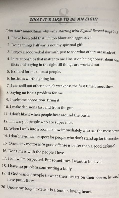 what it's like to be an 8 Enneagram Type 8 Wing 7, Enneagram 8 Quotes, 8w9 Aesthetic, Enneagram 8 W 9, Enneagram Eight, Enneagram Type 8 Male, Enneagram 8 Wing 7, 8w7 Enneagram, Type 8 Enneagram