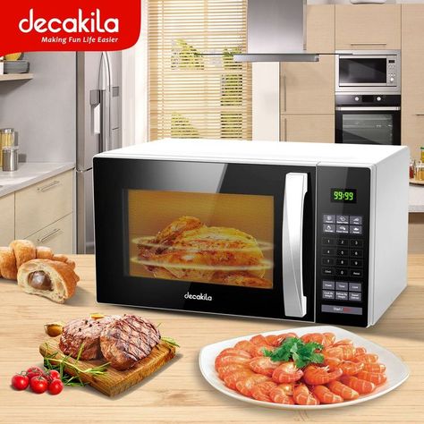 🥛🥙🍕This Microwave Oven can be used to defrost food, heat milk, bake cookies, make pizza, and grill chicken. https://www.decakila.com Grill Chicken, Oven Canning, Bake Cookies, Microwave Oven, No Bake Cookies, Grilled Chicken, Cool Things To Make, Life Is Good, Grilling