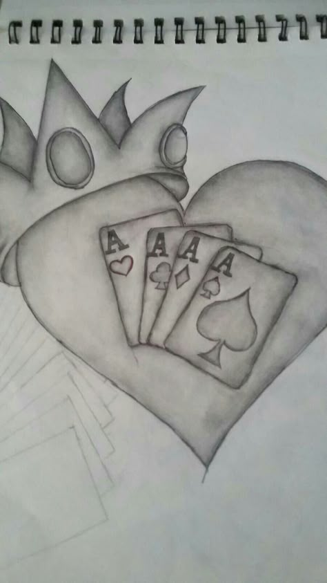 Money Art Drawings, Chicano Sketches, Recreate Drawings, Queen Of Hearts Drawing, Cholo Drawing, Gangster Drawings Easy, Sonic Shoes, First Tattoo Ideas, Heart Drawings