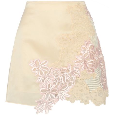 3.1 Phillip Lim Guipure lace-paneled silk-gazar mini skirt ($250) ❤ liked on Polyvore featuring skirts, mini skirts, bottoms, dresses, faldas, saia, white, short mini skirts, white skirt and pastel skirt Pastel Skirts, White Silk Skirt, Pastel Skirt, Silk Mini Skirt, Cream Skirt, White Mini Skirt, Skirt Short, Skirt White, White Skirt