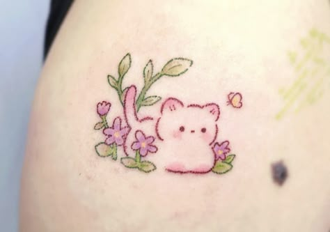 16 Tattoo, Funky Tattoos, Sharpie Tattoos, Kawaii Tattoo, Cat Tattoo Designs, Cute Little Tattoos, Cute Tiny Tattoos, Cute Small Tattoos, Aesthetic Tattoo