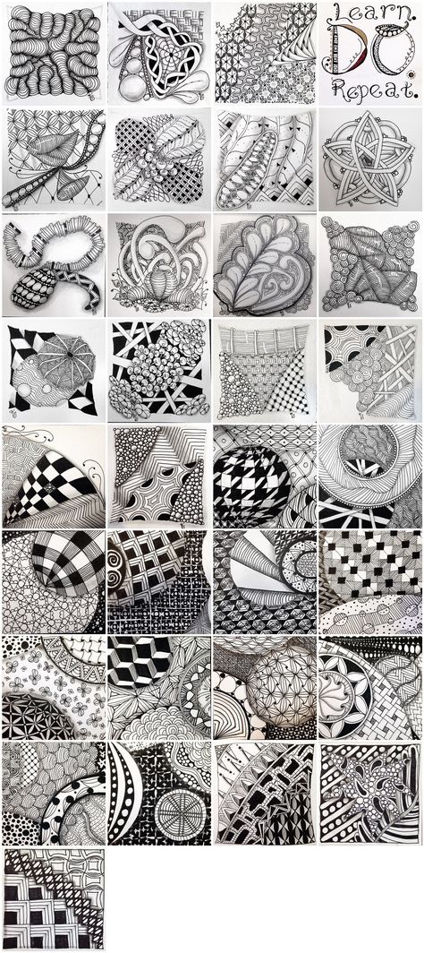 My Janurary 2015 Daily Zentangle Tiles | 1. #zentangle 2015-… | Flickr Meditative Art, Zentangle Tiles, Tangle Doodle, Zen Doodle Art, Out Of My Comfort Zone, Day Day, Principles Of Art, History Painting, Tangle Art