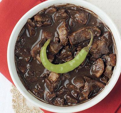 my favorite :)  Dinuguan Dinuguan Recipe, Philippine Cuisine, Rice Cake Recipes, Filipino Foods, Philippines Food, Filipino Dishes, Pinoy Food, Exotic Food, Pork Dishes