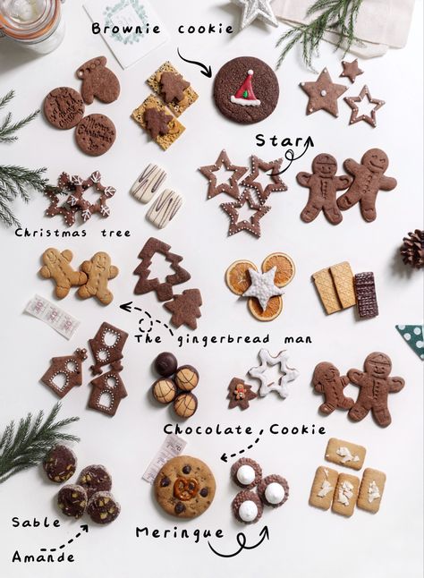 Cookie Tin Cookies, Bakery Christmas Gift Box Ideas, Christmas Food Layout, Christmas Cookies Packaging Ideas, Christmas Cookie Aesthetic, Christmas Cookies Packaging, Cookies Packaging, Cookies Box, Christmas Cookie Box