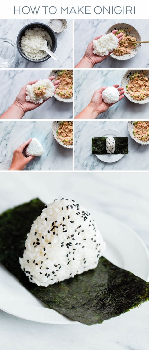 Spicy Tuna Onigiri, Tuna Onigiri, International Meals, Onigiri Recipe, Bibimbap Recipe, Easy Japanese Recipes, Decorações Com Comidas, Spicy Tuna, Bento Recipes