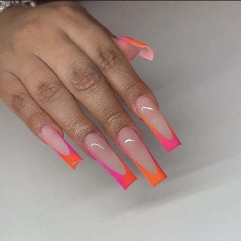 Ombre Acrylic Nails, Claw Nails, Colored Acrylic Nails, Girly Acrylic Nails, French Tip Acrylic Nails, Short Square Acrylic Nails, Acrylic Nails Coffin Pink, Long Square Acrylic Nails, Unique Acrylic Nails