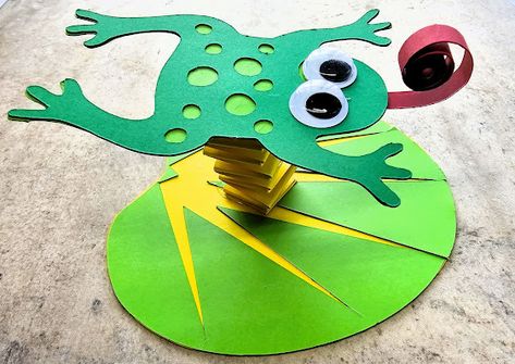 Fields Of Heather: Frog On A Lily Pad - A Kids Craft With Cricut Doodles Games, Frog Crafts, Stained Glass Butterfly, Glass Butterfly, Activity Kits, Cricut Tutorials, Diy Crafts For Kids, Sticker Book, Lily Pads