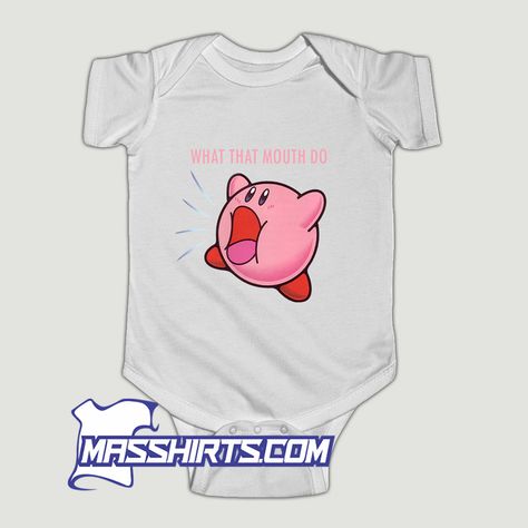 The best clothes to collect this summer The best clothes to collect this summer Kirby What that Mouth Do Baby Onesie, specification: - 100% soft cotton* - Comfortable envelope neckline - Three snap leg closure For Sale Kirby What that Mouth Do Baby Onesie you can buy this item at Shirts Design by Masshirts. #fashion80s #fashion90s #urbanoutfits #outfitsgirl For Sale Kirby What that Mouth Do Baby Onesie you can buy this item at Shirts Design by Masshirts. #fashion80s #fashion90s #urbanoutfits ... Personalized Baby Onesies, Summer School Outfits, Do Baby, Fashion 80s, Cute Girl Outfits, Funny Baby Onesies, Cute Winter Outfits, Cute Outfits For School, Urban Outfits