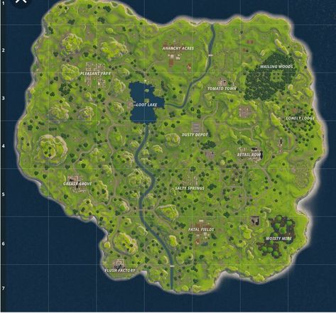 Fortnite Season 1, Fortnite Map, Fortnite Memes, Make A Map, Battle Royal, Fine Gardening, Nba Season, Gaming Wallpapers, Old Map