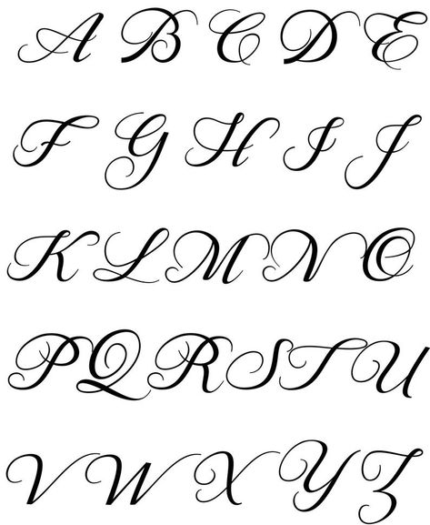 Letter J In Cursive, Cursive Letters Fancy, Fancy Cursive, Tattoo Script Fonts, P Tattoo, Tattoo Fonts Cursive, Monogram Printable, Hand Lettering Worksheet, Tattoo Lettering Styles