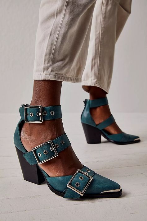 Hendrix Heels | Free People Hendrix Heels, Jeffrey Campbell Heels, Upcoming Fashion Trends, Block Heel Shoes, Free People Shoes, Shoes Heels Wedges, Jeffrey Campbell Shoes, Peep Toe Heels, Lace Up Heels