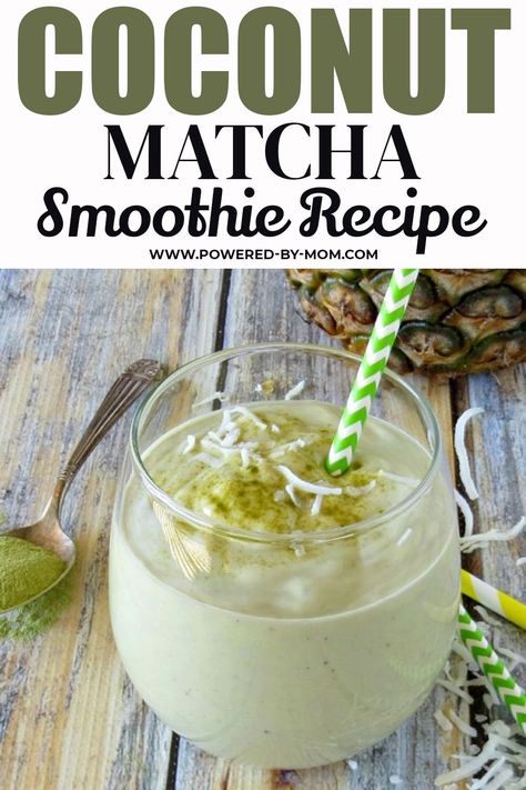 Matcha in a Coconut Smoothie? Why not! This recipe for Coconut Matcha Smoothie will help you make your next favorite beverage. Click to read more. Coconut Matcha Smoothie, Benefits Of Matcha Powder, Match Smoothie, Matcha Smoothie Recipes, Matcha Powder Benefits, Matcha Smoothie Recipe, Avocado Drink, Paleo Smoothies, Coconut Matcha