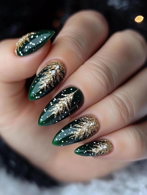 Chic Hairstyles for 6-Month-Olds: Black Babies, Boys & Girls Yuletide Nails, Moody Christmas Nails, Emerald Green Nails Christmas, Christmas Nail Designs 2024, Yule Nail Art, Xmas Tree Nails, Green And Gold Christmas Nails, Winter Solstice Nails, Dark Christmas Nails