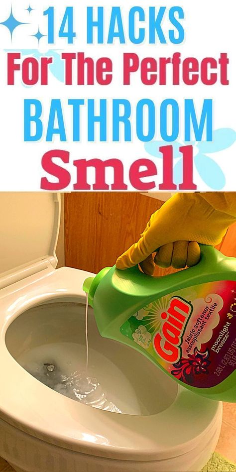 Bathroom Smell Hacks, Bathroom Hacks, House Smell Good, Easy Cleaning Hacks, Diy Cleaning Solution, Homemade Cleaning Solutions, Perfect Bathroom, Diy Cleaning Hacks, Diy Home Cleaning