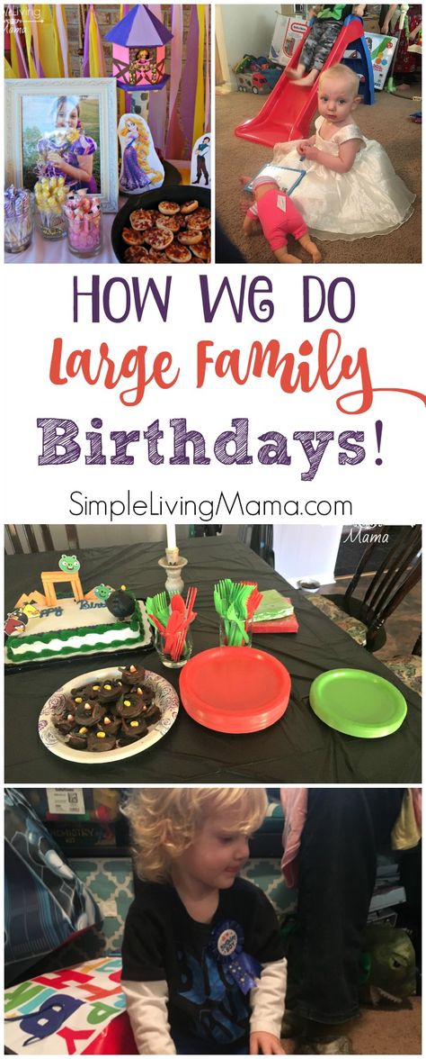 How we do large family birthdays! Family Birthday Party Ideas, Family Birthday Party, Simple Birthday Party, Large Families, Family Birthday, Big Party, Disney World Trip, Family Birthdays, Experience Gifts