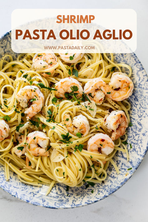 This Shrimp Pasta Recipe is a classic Italian dish that emphasizes fresh ingredients and simple techniques. The combination of garlic, olive oil, and shrimp creates a perfectly balanced meal. It’s light yet satisfying and full of flavor. Plus, it’s incredibly easy to make, making it a go-to for weeknight dinners or even a last-minute meal when guests are over.  Click the link for the full recipe💯 Italian Garlic Shrimp Pasta, Shrimp Aioli Pasta, Authentic Italian Shrimp Pasta, Shrimp Pasta Olive Oil Garlic, Italian Pasta With Shrimp, Shrimp Aglio Olio Recipe, Olive Oil Shrimp Pasta, Aglio E Olio Recipes Shrimp, Lemon Olive Oil Pasta