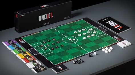 UND1C1 is the ultimate soccer board game. Be the coach, choose the strategy and bring your team to victory! #und1c1 #soccer #boardgame #cardgame #strategicgame #2players #dice #playmat #kickoff #rulebook Football Board Game, Basement Games, Football Artwork, Table Football, Board Game Design, Strategy Board Games, Football Match, Fantasy Football, Sports Games