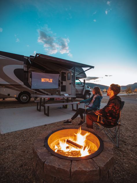 Go glamping in a luxe RV and set up camp at these cool Texas spots - CultureMap Houston Rv Camping Aesthetic, Rv Pictures, Granby Colorado, Rv Glamping, Summer Vision, Mustang Island, Camping Vibes, Go Glamping, Luxury Rv