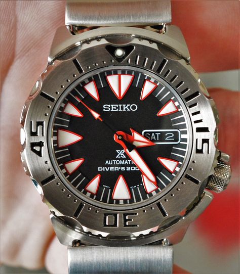 Why I would never buy a Seiko Monster - Page 8 Seiko Monster, Timex Watches, Seiko Watches, Tick Tock, Watch It, Dracula, Breitling Watch, Time Piece, Wrist Watch