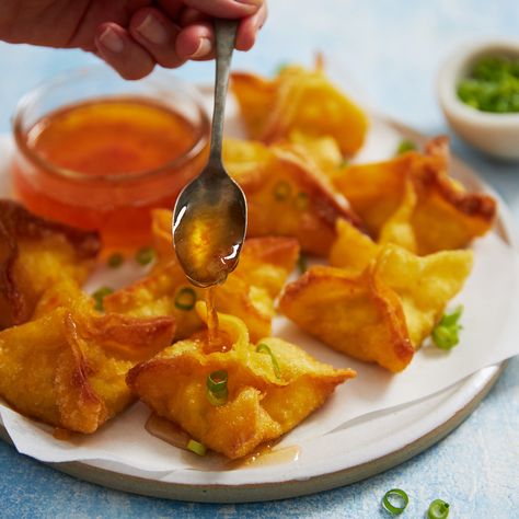 Crab Rangoon Crab Rangoon Filling, Rangoon Recipe, Crab Rangoon Recipe, Marion Grasby, Ground Beef And Cabbage, Chinese Dinner, Marion's Kitchen, Crab Rangoon, Easy Chinese