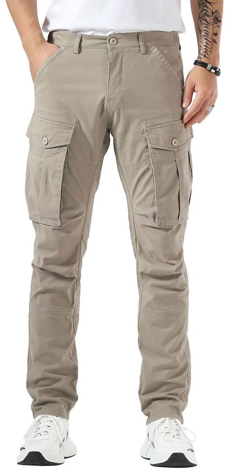 PRICES MAY VARY. Stylish and practical: Our cargo pants for men feature a slim fit design that is both trendy and functional, perfect for any occasion. Unmatched comfort: With their 3D shape and articulated knees, these mens cargo pants provide optimal mobility and flexibility, ensuring a comfortable fit all day long. Versatile and durable: Made from stretchy fabric, these cargo pants men are built to withstand the rigors of everyday wear, making them a reliable choice for work or leisure activi Slim Fit Cargo Pants Men, Men Cargo Pants, Mens Cargo Pants, Slim Fit Cargo Pants, Fit Cargo Pants, Cargo Work Pants, Cargo Pants For Men, Men's Cargo Pants, Mens Work Pants