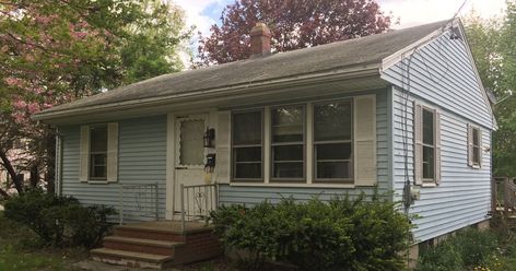 Interior Ranch Remodel, 1950s House Renovation, Small Ranch House, Ranch Makeover, Cottage Makeover, Ranch House Remodel, Ranch House Exterior, House Makeovers, Southern Cottage