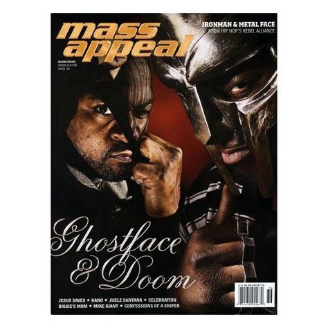 IRONMAN x METAL FINGERS. DOOM TANG CLAN Mike Giant, Mass Appeal, Ghostface Killah, Real Hip Hop, Mf Doom, Cool Magazine, Portrait Artist, The Good Old Days, Magazine Covers