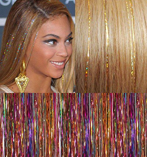 Long Layers Hair, Hair Drawing Reference, Concert Hairstyles, Clear Hair, Rave Hair, Hair Tinsel, Sport Hair, Blonde With Pink, Blonde Hair Color Ideas