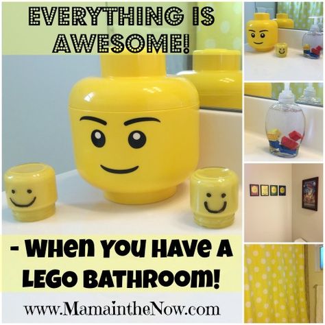 Lego Display Shelf, Lego Shelf, Lego Bathroom, Decorated Bathroom, Bathroom Unique, Lego Bedroom, Diy Shelf, Old Bathrooms, Lego Kits