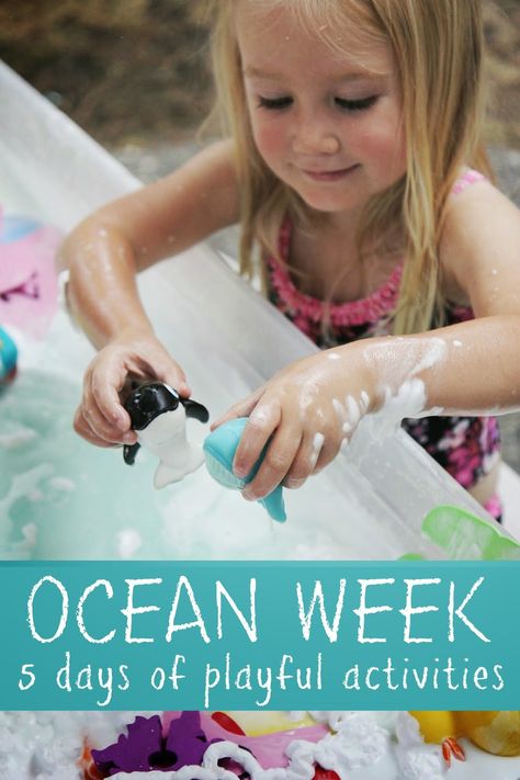 Toddler Approved!: Ocean Week {Playful Learning Activities for Kids} Preschool Ocean, Ocean Theme Preschool, Alphabet Game, Water Kids, Sea Activities, Ocean Unit, Ocean Activities, Playful Learning, Play For Kids