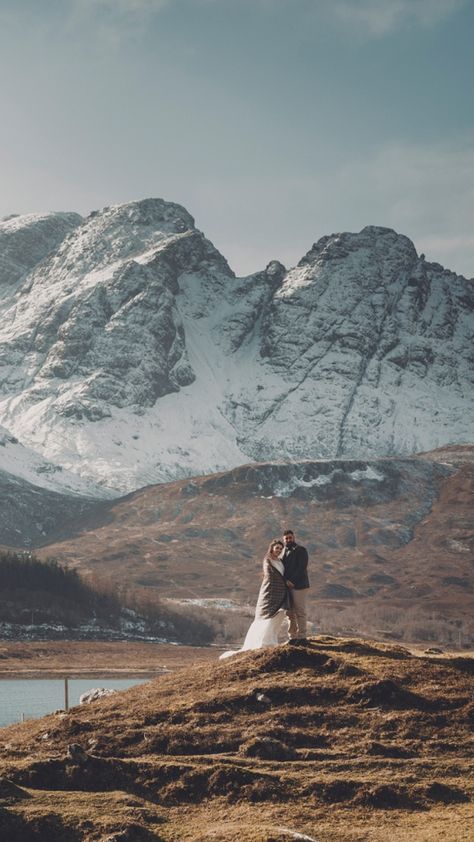 Isle of Skye Wedding Photography, Intimate Elgol Beach Winter Wedding, Scotland Photographer Isle Of Skye Wedding, Beach Micro Wedding, Wedding Scotland, Highlands Wedding, Beach Winter, Wedding Isles, Isle Of Skye Scotland, Scotland Wedding, Skye Scotland