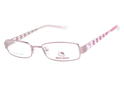 Best Eyeglasses, Online Eyeglasses, Eyewear Brands, Trendy Glasses, Cute Glasses, Hello Kitty Items, Eyewear Brand, Metallic Pink, Prescription Eyeglasses