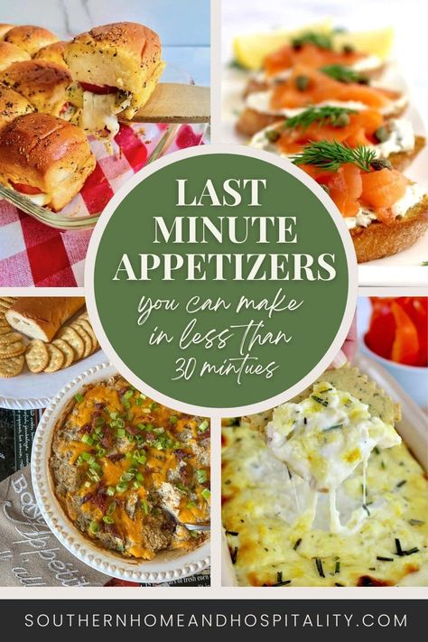 Want to make an appetizer for a party, gameday, or potluck but need it to be fast? I've collected a list of some of the best appetizers to make in 30 minutes or less with easy dips and other bite-sized noshes that will have everyone thinking you spent a lot more time! Appetizers For Potluck Easy, No Oven Appetizers, Cheap Easy Appetizers For A Crowd, Microwave Appetizers, Easy Appetizers For A Party Make Ahead Simple Appetizer Ideas, Fast Easy Appetizers For A Party, Best Appetizer Recipes Simple, Quick Easy Apps, Easy Last Minute Appetizers