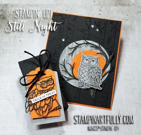 Owl Punch Cards, Owl Punch, Carte Halloween, Owl Card, Bird Cards, Up Halloween, Punch Cards, Thanksgiving Cards, Night Owl