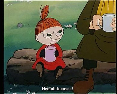 When she wasn’t happy, so she just stamped her feet. | 23 Times Little My Was The Sassiest Damn Woman Little My Moomin, Doom 2, Moomin Cartoon, How To Stop Snoring, Moomin Valley, When You Sleep, Cartoon Character Pictures, Ghibli Art, Funny Profile Pictures