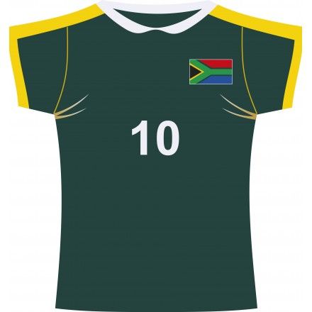 South Africa rugby jersey cutout (Fabric) Rugby Party Decorations, Rugby Party Ideas Kids, Rugby Party Ideas, Springbok Jersey, South Africa Rugby Jersey, Springboks Rugby South Africa, Springboks Rugby, Rugby Cake, Rugby Party