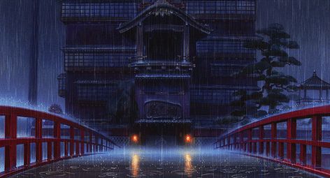 inumaki y/n is one of the most powerful shinobi since she has a speci… #fanfiction #Fanfiction #amreading #books #wattpad Ghibli Aesthetic, Rain Gif, Chihiro Y Haku, Studio Ghibli Background, Rain Wallpapers, Anime City, Today Pictures, Ghibli Art, Hayao Miyazaki