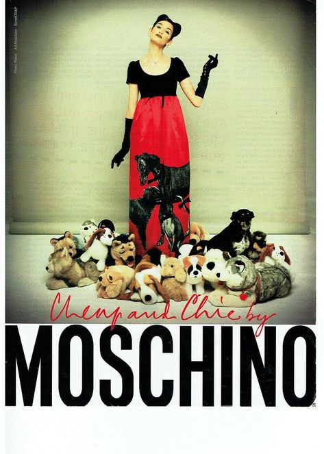 MOSCHINO CHEAP CHIC PUBLICITE ADVERTISING 1995 PHOTO: PLATON Moschino Cheap And Chic, Love Moschino, Moschino, High Fashion, Mood Board