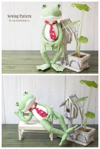 DIY Fabric Stuffed Frog Toy Sewing Patterns Doll Clothing Sewing Patterns, Stuffed Frogs Sewing Patterns, Frog Pattern Sewing, Fabric Frog Pattern Free, Frog Toy Sewing Pattern, Felt Animal Patterns Free Templates Diy, Free Frog Sewing Pattern, Free Soft Toy Sewing Patterns, Frog Patterns To Sew