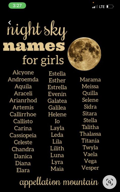 Sky Names, Names For Girls, Buku Harry Potter, Fantasy Names, Aesthetic Names, Pretty Names, Name Inspiration, Writing Characters, Name Generator