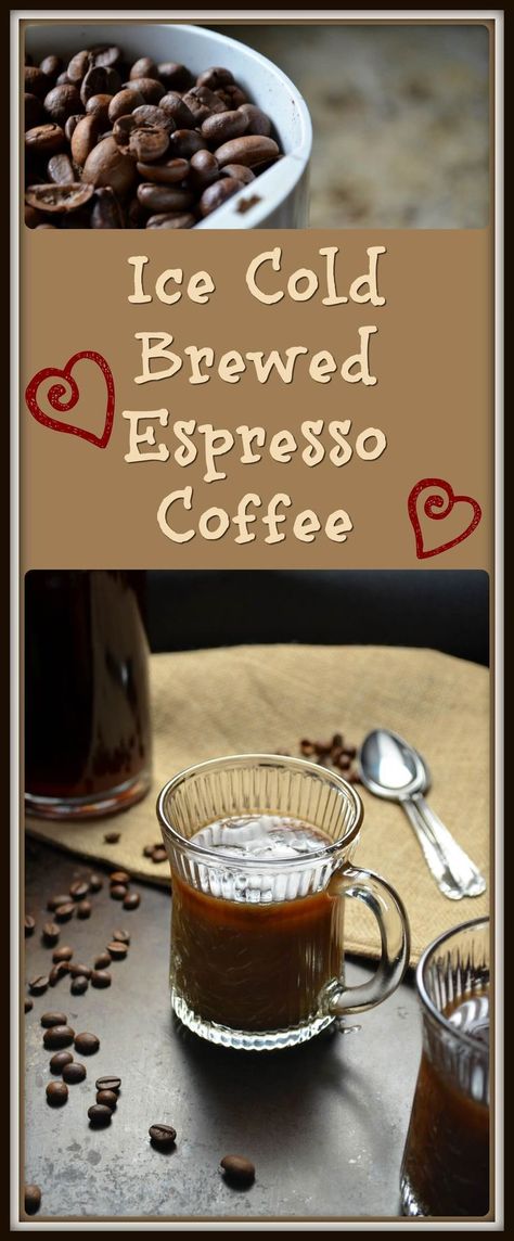 Ice Cold Brewed Espresso Coffee Recipe Cold Espresso, Cold Brew Espresso, Espresso Recipe, Mocha Recipes, Espresso Recipes, Coffee Treats, Best Espresso Machine, Smoothies Recipes, Coffee Varieties