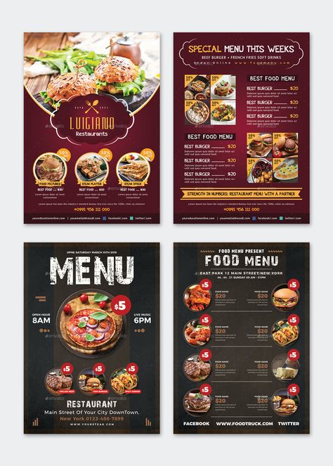 Restaurant Menu Templates PSD Restaurant Wall Menu Design, Creative Menu Design Ideas, Restaurant Menu Template Free Editable, Restaurant Menu Card Design Creative, Menu Design Ideas Restaurant, Food Menu Design Layout, Creative Menu Card, Restaurant Menu Book, Food Menu Design Ideas