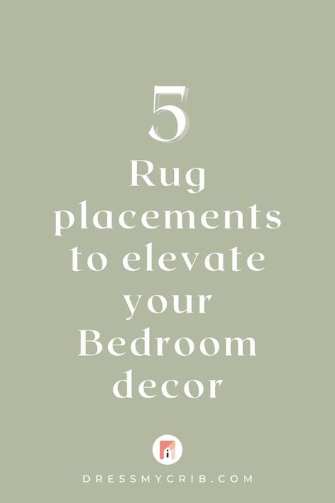 Are you confused about how to place your rug or what size you should choose for your bedroom decor? Here our 5 collected bedroom rug placements that will help you create a seamless bedroom interior. Additionally, we put together a rug size guide for bedroom and their placements. Don't struggle with whether you should put bedroom rugs under bed, find the best bedroom rug placements now! Additionally, find a beautiful collection of neutral rugs, vintage rugs, farmhouse rugs and more. Rug On Side Of Queen Bed, How To Put Rug Under Bed, How To Place An Area Rug In Bedroom, Rugs Under Queen Size Bed, How To Put A Rug Under A Bed, Rug Size Guide Bedroom Queen, How To Place Rugs In Bedroom, What Size Rug For Queen Bed, Layer Rugs Bedroom