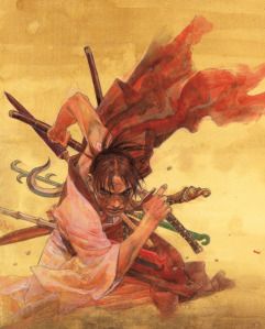 Hiroaki Samura Blade Of The Immortal, Manga Artist, Manga Covers, Fantasy Warrior, Manga Illustration, Swords, Character Illustration, Manga Art, Comic Art