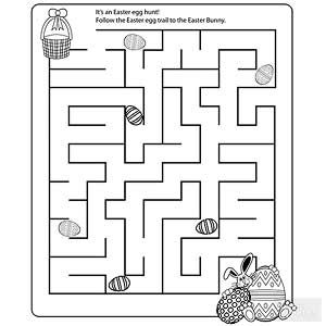 Number Maze, Printable Easter Activities, Easter Coloring Sheets, Easter Worksheets, Creative Easter Eggs, Mazes For Kids, Easter Preschool, Worksheets For Preschool, Easter Printables Free