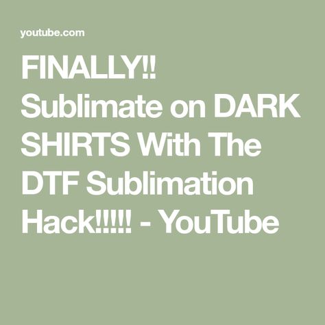 How To Sublimate On Black Shirt, Sublimation On Dark Shirts, Dtf Sublimation Hack, How To Sublimate On Dark Fabric, How To Sublimate On 100% Cotton, Sublimation With Dtf Powder, Shirt Hacks, Dark Colors, Tshirt Colors